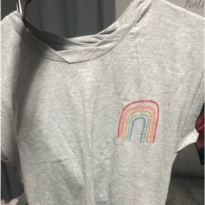 Matching shirt & short set.Rainbows on shorts. They have never been worn.